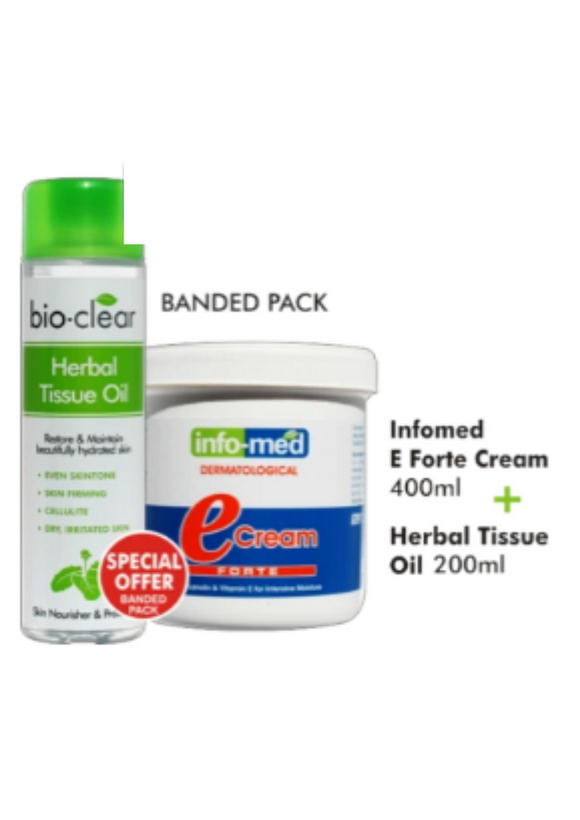 Bio-clear Herbal Tissue Oil & info-med E Forte Cream